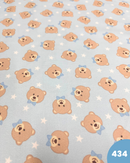 PIQUET DI COTONE - 434 ORSETTO FONDO CELESTE