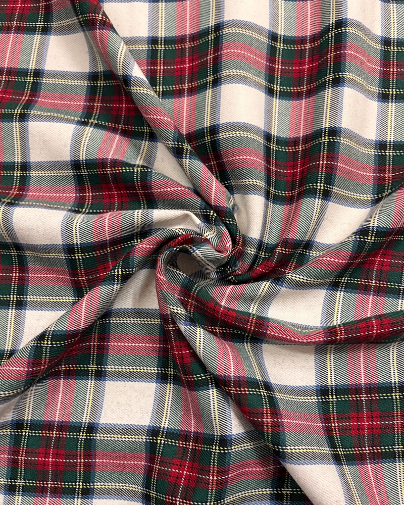 LANETTA SCOZZESE - 30 TARTAN BIANCO/VERDE/NERO