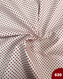 COTONE 100% - 630 POIS 2 VARIANTI ROSSO