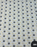 COTONE 100% - 300 STELLA DI NATALE NERA FONDO BIANCO