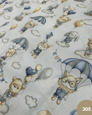 COTONE 100% - 305 ANIMALETTI IN MONGOLFIERA