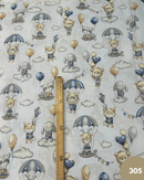 COTONE 100% - 305 ANIMALETTI IN MONGOLFIERA