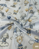 COTONE 100% - 305 ANIMALETTI IN MONGOLFIERA