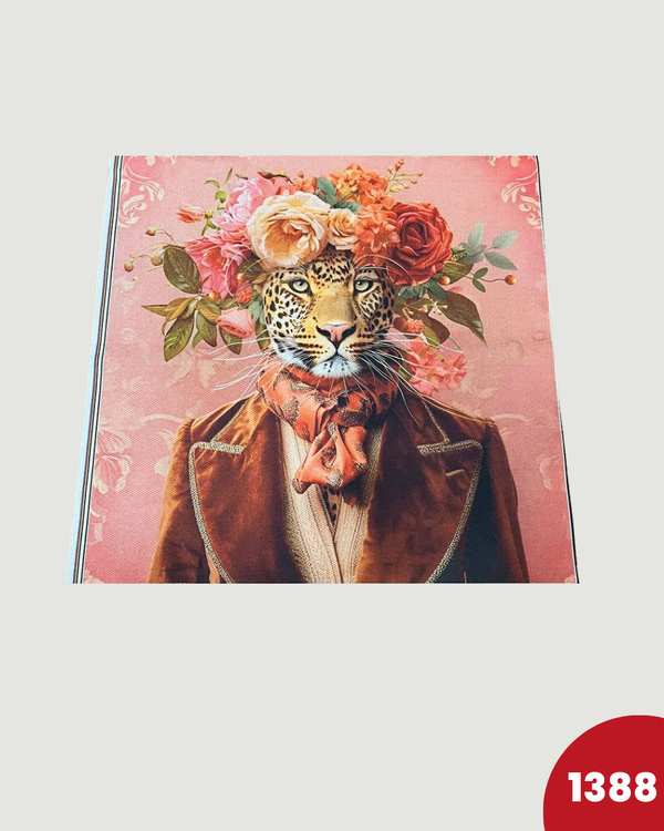 PANNELLO TESSUTO INDEFORMABILE - 1388 LEOPARDO