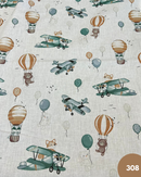 COTONE 100% - 308 ORSETTO E VOLPE IN AEROPLANO