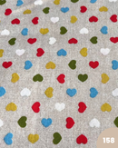 COTONE ARREDAMENTO - 158 CUORICINI COLORATI