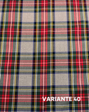 LANETTA SCOZZESE - 40 TARTAN GRIGIO/VERDE/ROSSO