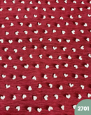 COTONE ARREDAMENTO - 2701 CUORI FONDO BORDEAUX