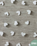 COTONE ARREDAMENTO - 2702 CUORI FONDO BEIGE