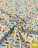 COTONE 100% - 325 MOLLETTE COLORATE DUE VARIANTI