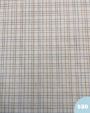 COTONE 100% - 580 QUADRETTO CELESTE E BEIGE