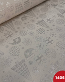 PANAMA DIGITALE LUREX - 1406 DECORAZIONI NATALIZIE ARGENTO