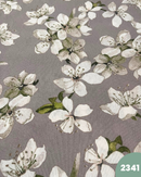COTONE ARREDAMENTO - 2341 FIORI FONDO GRIGIO