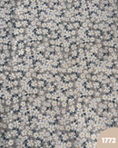 COTONE ARREDAMENTO - 1772 MARGHERITE FOGLIE BLU