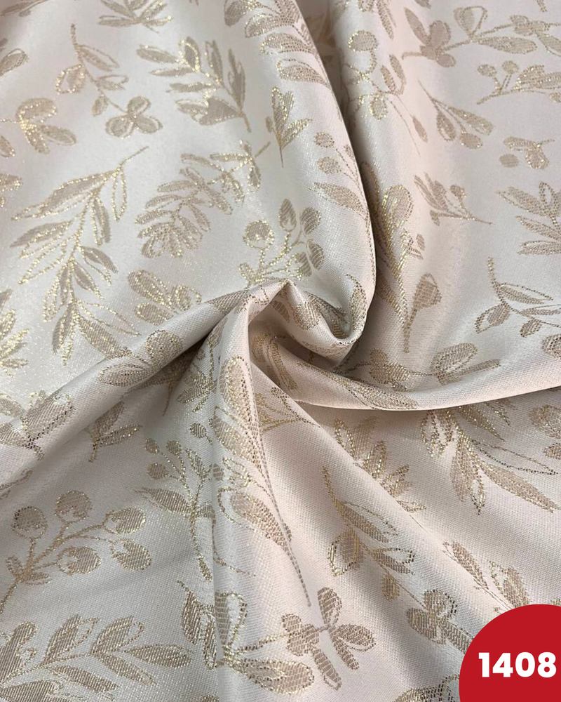 PANAMA DIGITALE LUREX - 1408 FOGLIE ORO