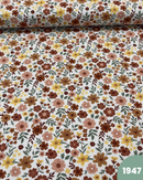 JERSEY DI COTONE - 1947 FIORI MARRONI