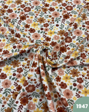 JERSEY DI COTONE - 1947 FIORI MARRONI