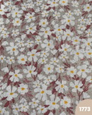 COTONE ARREDAMENTO - 1773 MARGHERITE FOGLIE ROSA