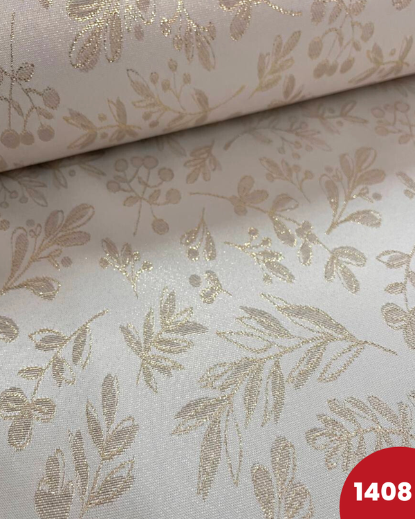 PANAMA DIGITALE LUREX - 1408 FOGLIE ORO