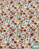 JERSEY DI COTONE - 1947 FIORI MARRONI