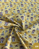 COTONE 100% - 339 ORSETTO INDIAN FONDO SENAPE