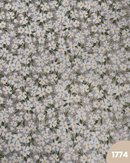 COTONE ARREDAMENTO - 1774 MARGHERITE FOGLIE VERDI