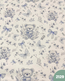 COTONE 100% - 2129 ORSO E FARFALLE CELESTI