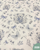 COTONE 100% - 2129 ORSO E FARFALLE CELESTI