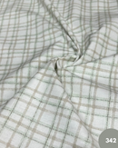 COTONE 100% - 342 QUADRETTO VERDE SALVIA E BEIGE