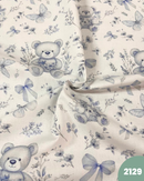 COTONE 100% - 2129 ORSO E FARFALLE CELESTI