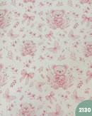 COTONE 100% - 2130 ORSO E FARFALLE ROSA