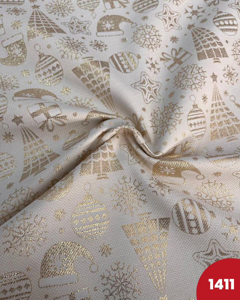 PANAMA DIGITALE LUREX - 1411 DECORAZIONI NATALIZIE ORO