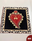 PANNELLO GOBELIN - 801 CUORE CORNICE LEOPARDATA