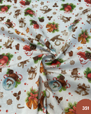 COTONE 100% - 351 CAMPANE E BOULE DE NEIGE NATALE