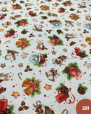 COTONE 100% - 351 CAMPANE E BOULE DE NEIGE NATALE