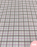 COTONE 100% - 698 QUADRETTO PICCOLO ROSA NERO E ROSSO