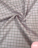 COTONE 100% - 698 QUADRETTO PICCOLO ROSA NERO E ROSSO