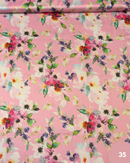 SATIN LUCIDO - 35 FIORI FONDO ROSA