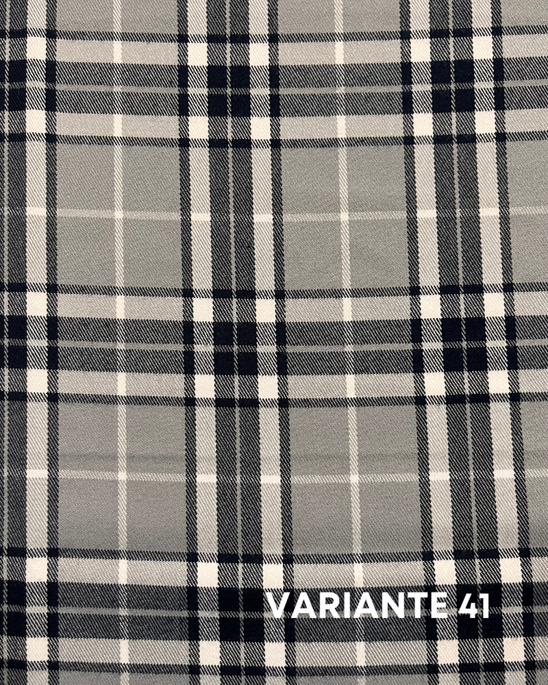 LANETTA SCOZZESE - 41 TARTAN GRIGIO/BLU