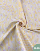 COTONE 100% - 1955 FIORELLINI ROSA RIGA GIALLA