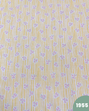 COTONE 100% - 1955 FIORELLINI ROSA RIGA GIALLA