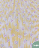 COTONE 100% - 1955 FIORELLINI ROSA RIGA GIALLA