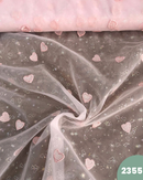 TULLE ROSA RICAMO CUORICINO - 2355