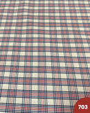 COTONE 100% - 703 QUADRETTO PICCOLO BLU E ROSSO