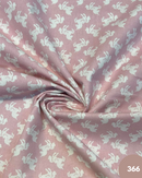 COTONE 100% - 366 UNICORNO BIANCO FONDO ROSA