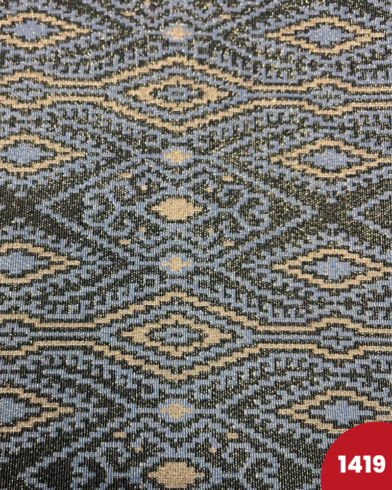 BROCCATO 1419 - ASTRATTO CELESTE LUREX