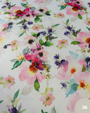 SATIN LUCIDO - 36 FIORI FONDO BIANCO SETA