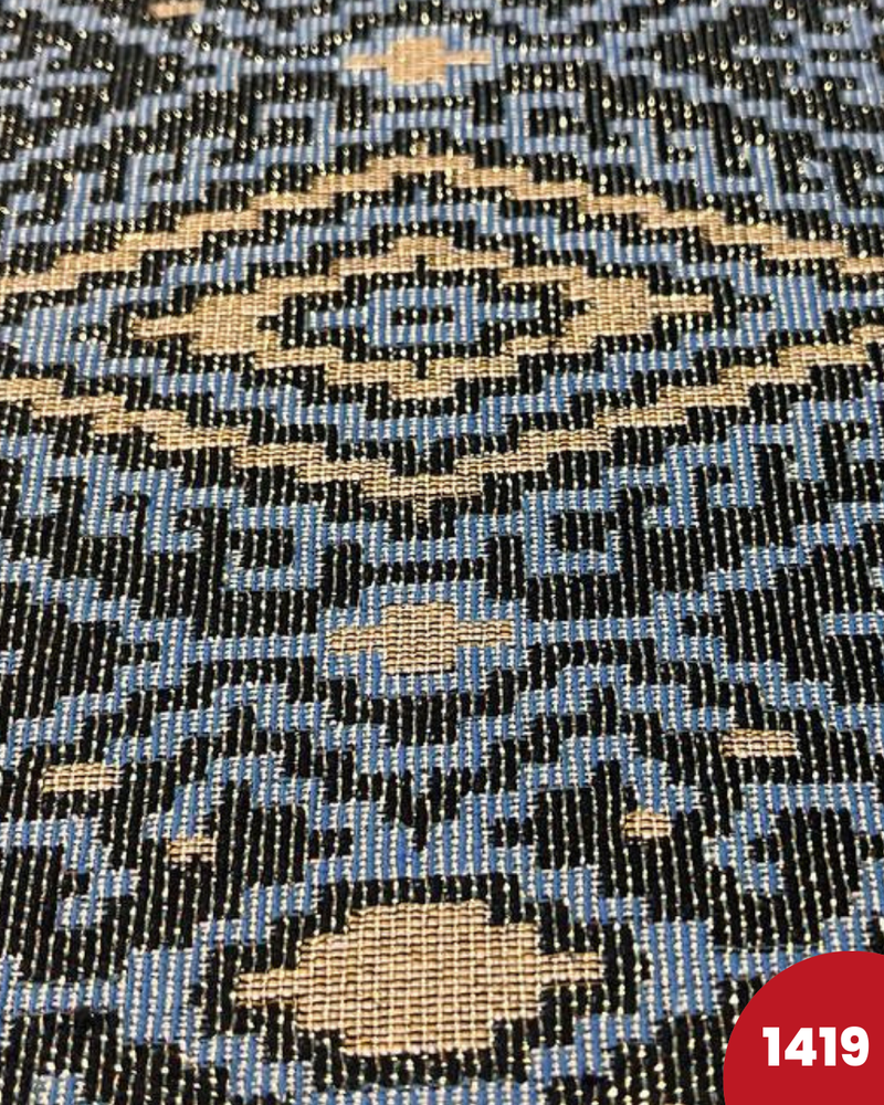 BROCCATO 1419 - ASTRATTO CELESTE LUREX