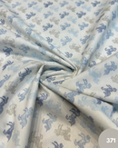 COTONE 100% - 371 UNICORNO MULTICOLOR CELESTE