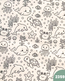COTONE 100% - 2359 ANIMALI MARINI DA COLORARE